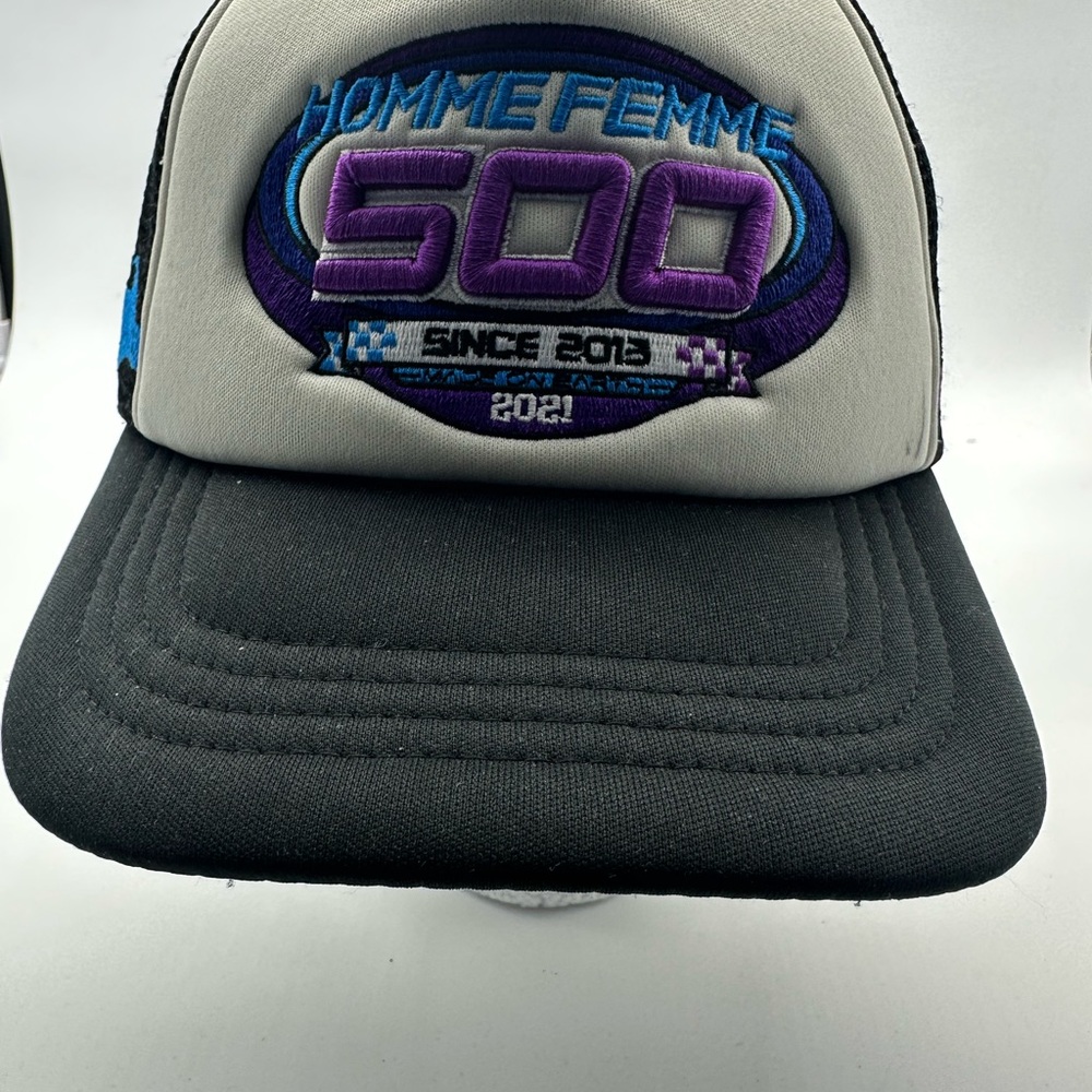Homme + Femme La 500 Racing trucker hat embroidered Flames 2021